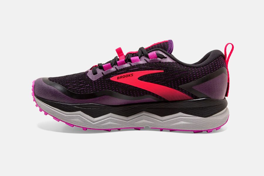 Brooks Running Shoes - Caldera 5 Trail Womens - Black/Red - ACL-792480